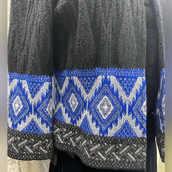 St. John Collection Black and blue cardigan - wool blend - luxury Knitwear - Picture 6 of 7